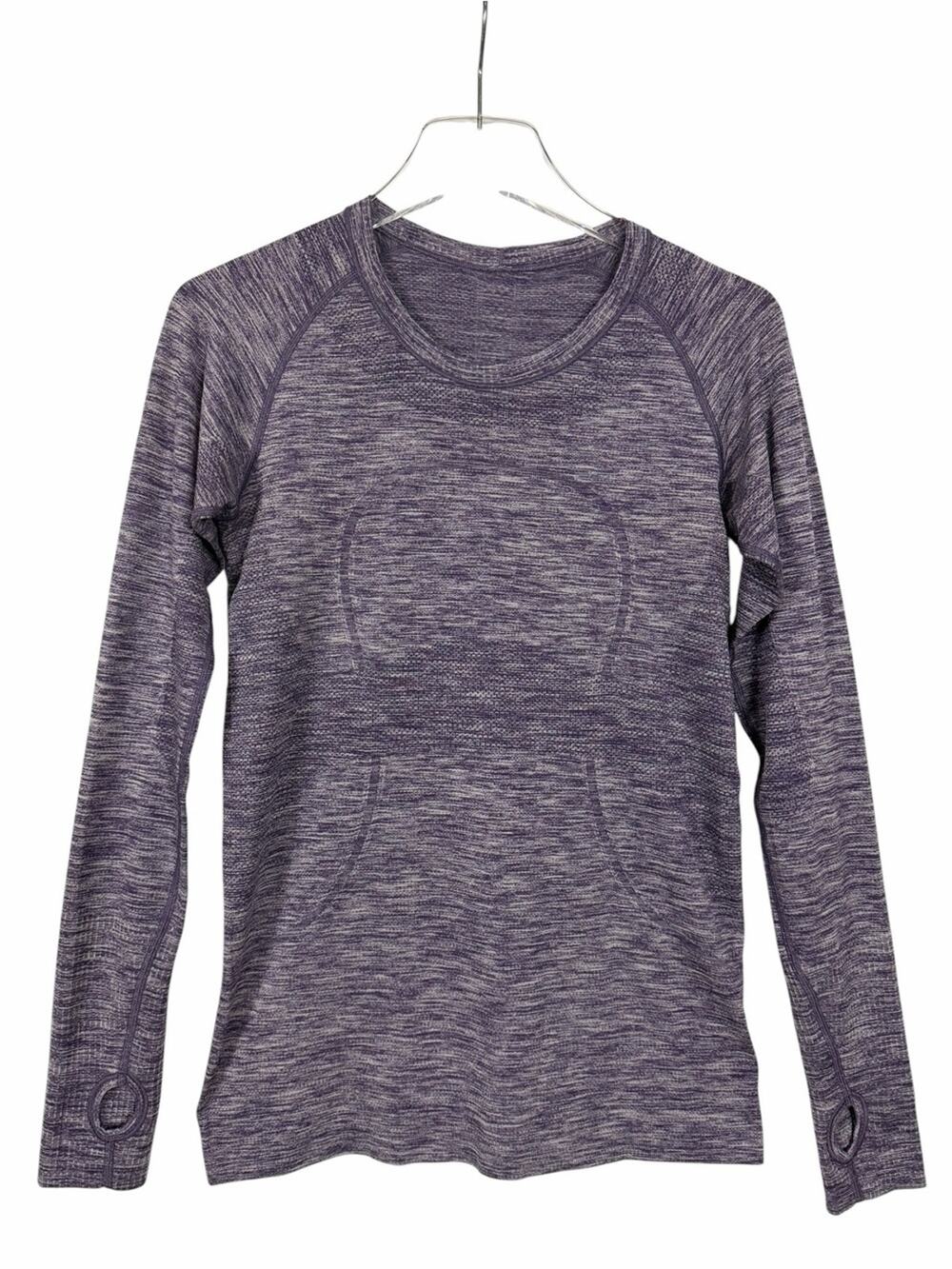 Lululemon Run: Swiftly Tech Long Sleeve Crew Heathered Purple Size 8
